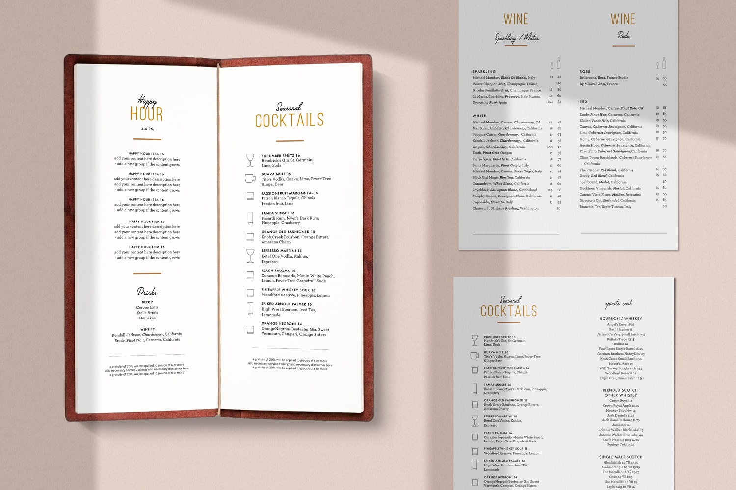 Deco Chic Menu Template