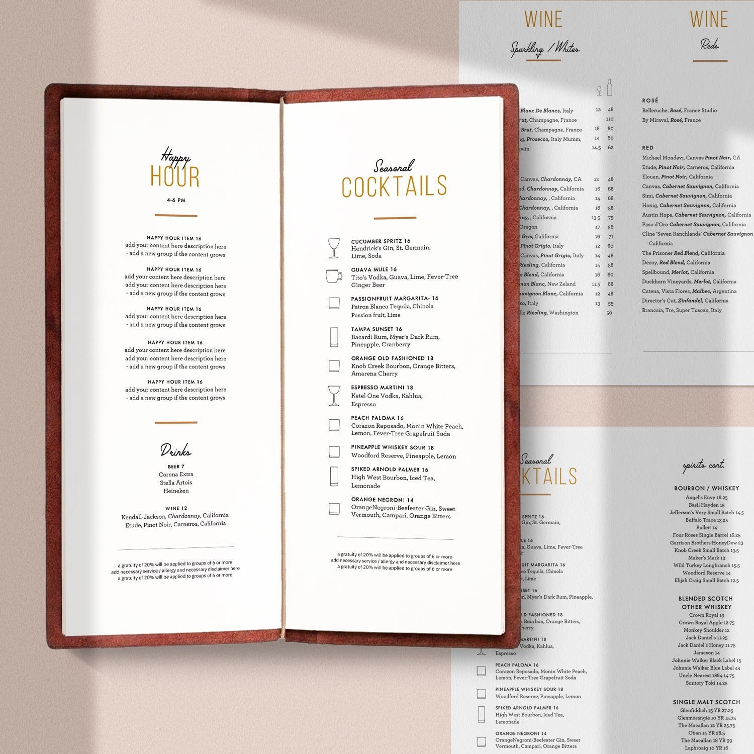 Deco Chic Menu Template