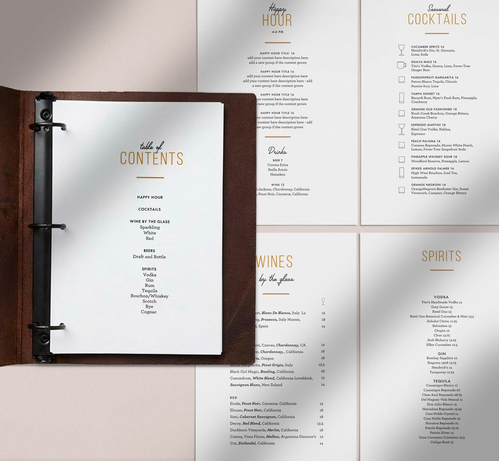 Deco Chic Menu Template