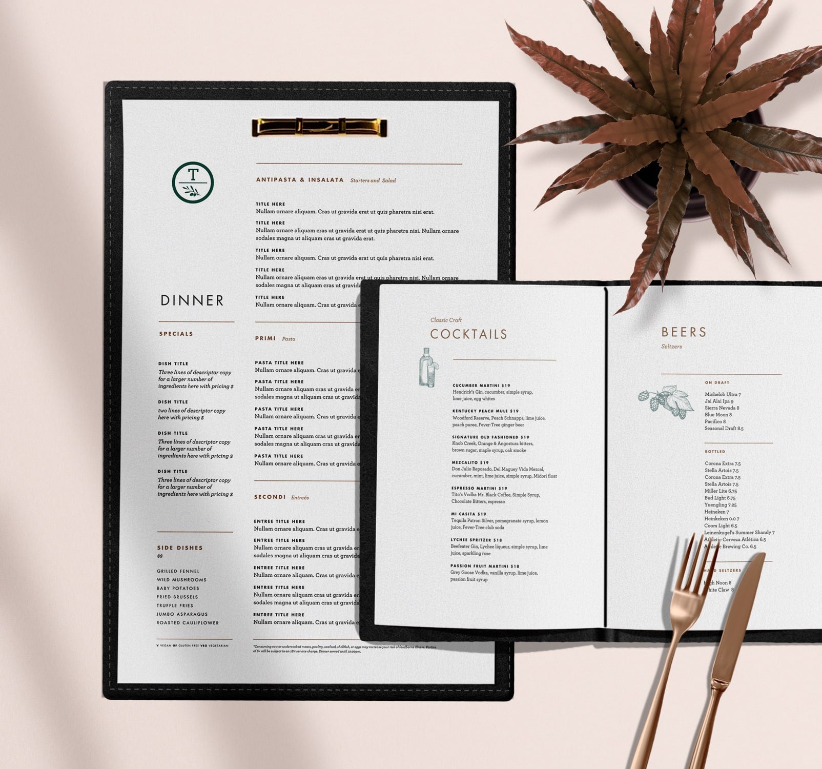 Mediterranean Menu Template