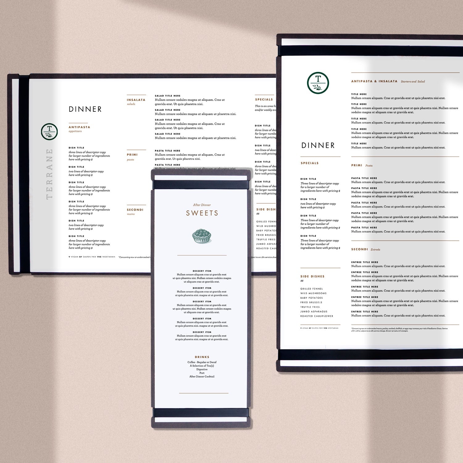 Mediterranean Menu Template