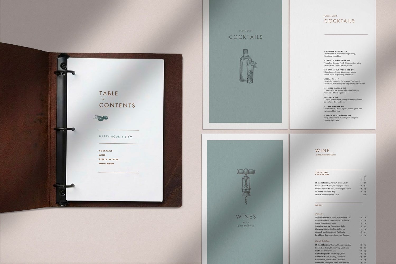Mediterranean Menu Template