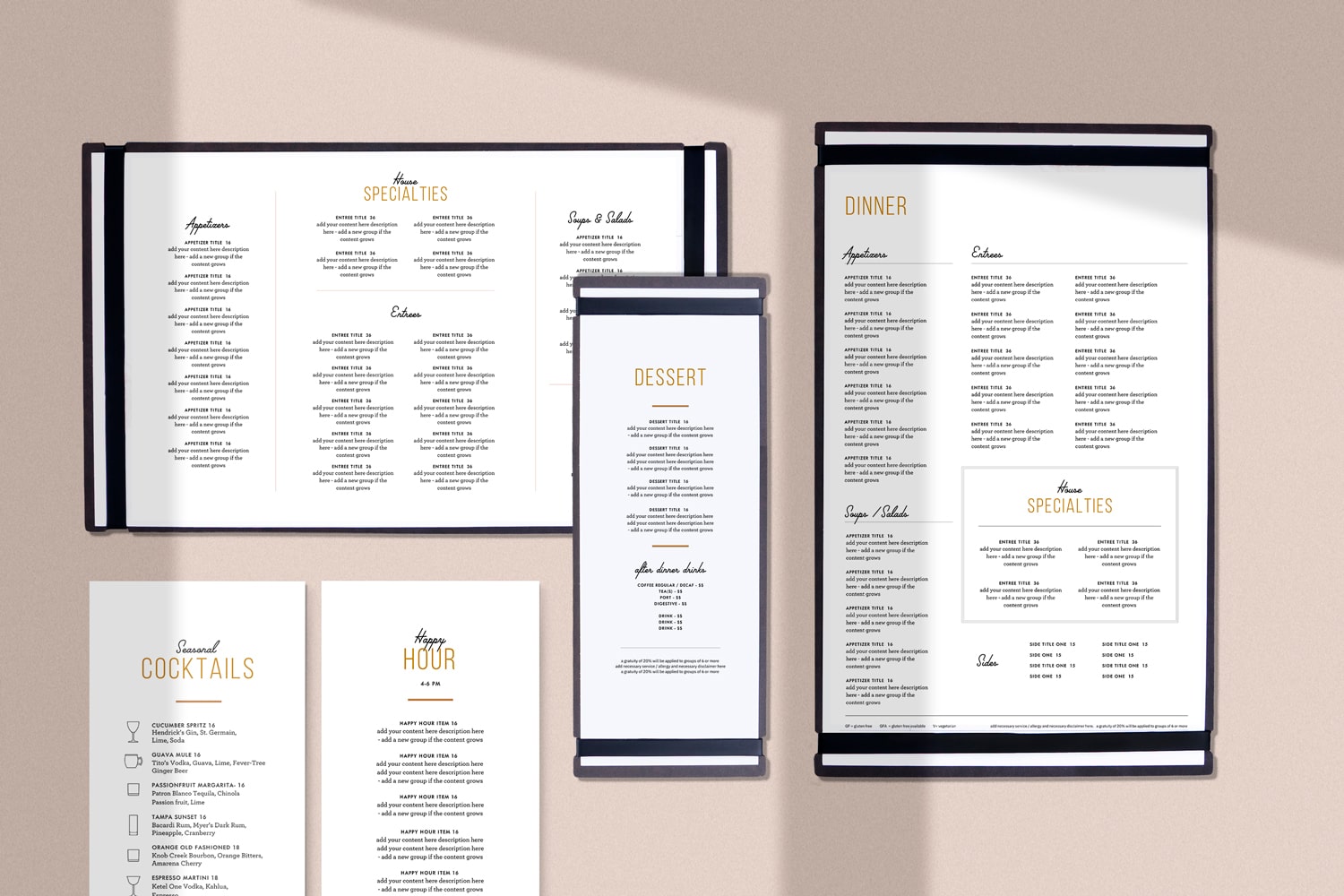 Deco Chic Menu Template