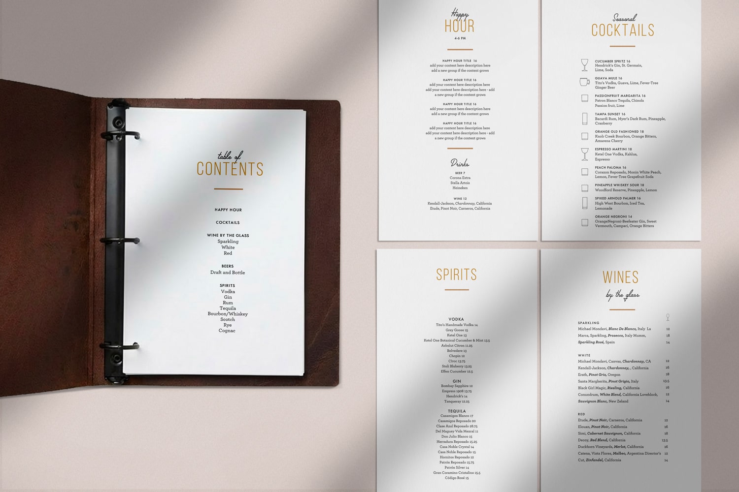 Deco Chic Menu Template
