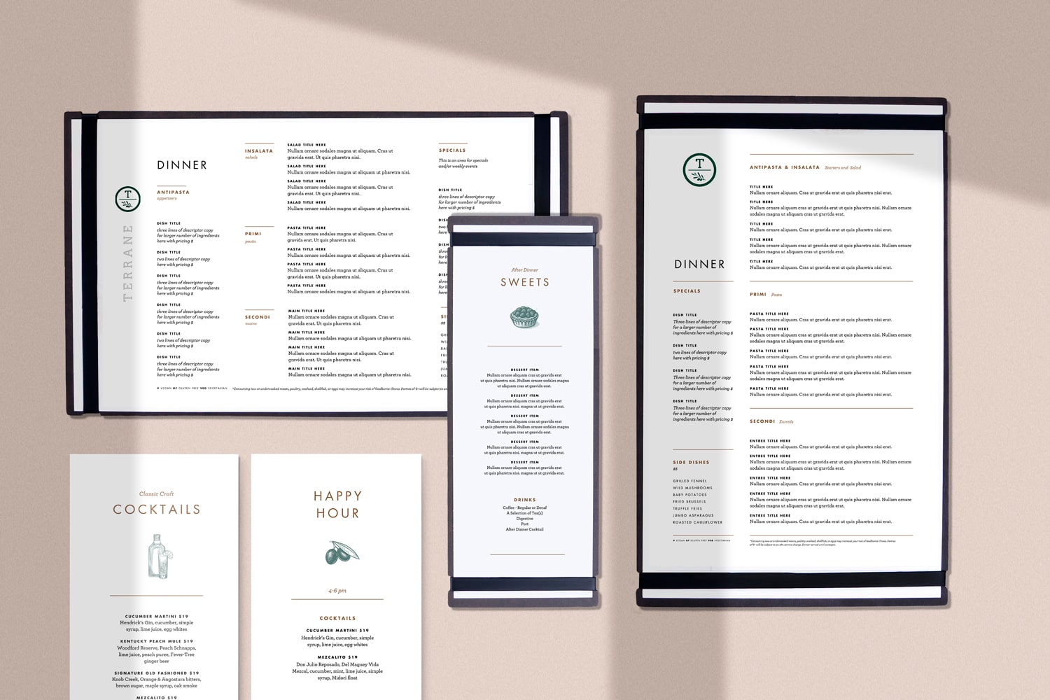 Mediterranean Menu Template