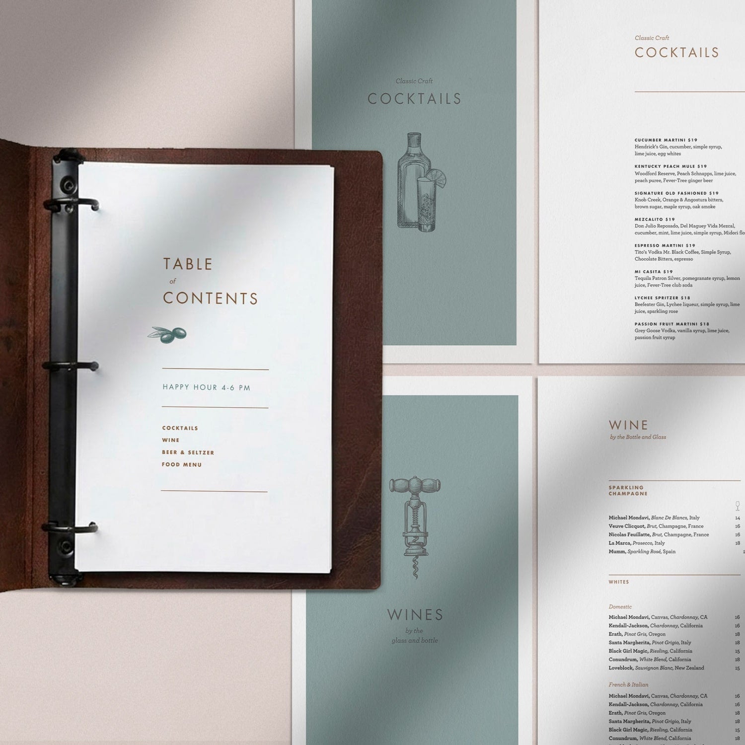 Mediterranean Menu Template