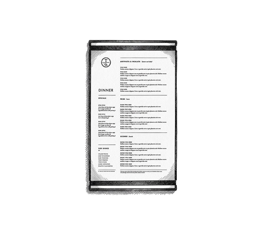 Mediterranean Menu Template